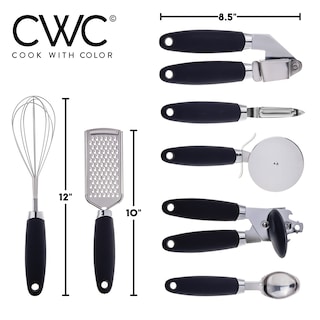 Foto 2 | Set De Utensilios de Cocina Cook With Color Acero Inoxidable 7 Unidades - Venta Internacional
