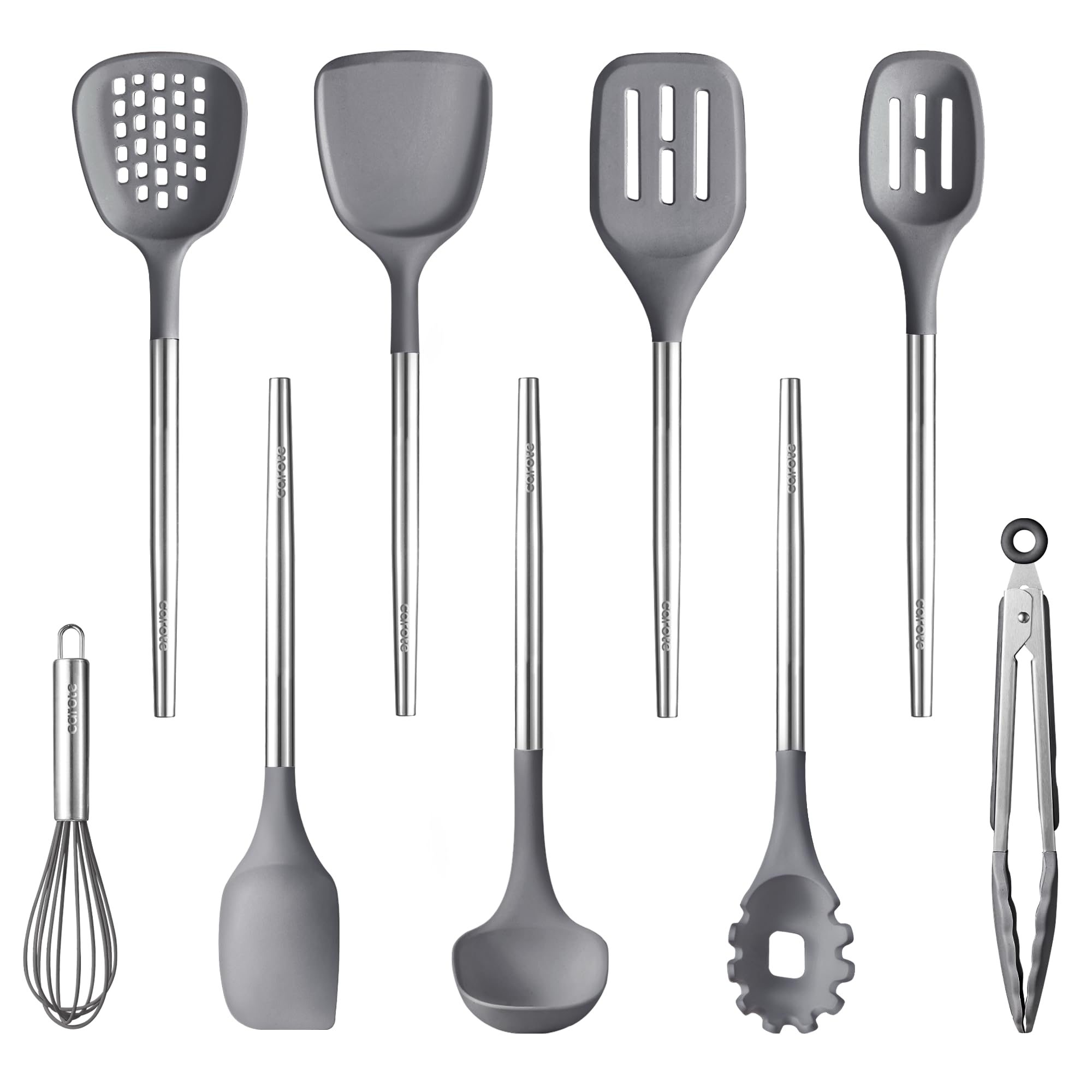 Foto 2 pulgar | Juego De Utensilios De Cocina Carote 9 Piezas De Silicona Con Acero Inoxidable - Venta Internacional