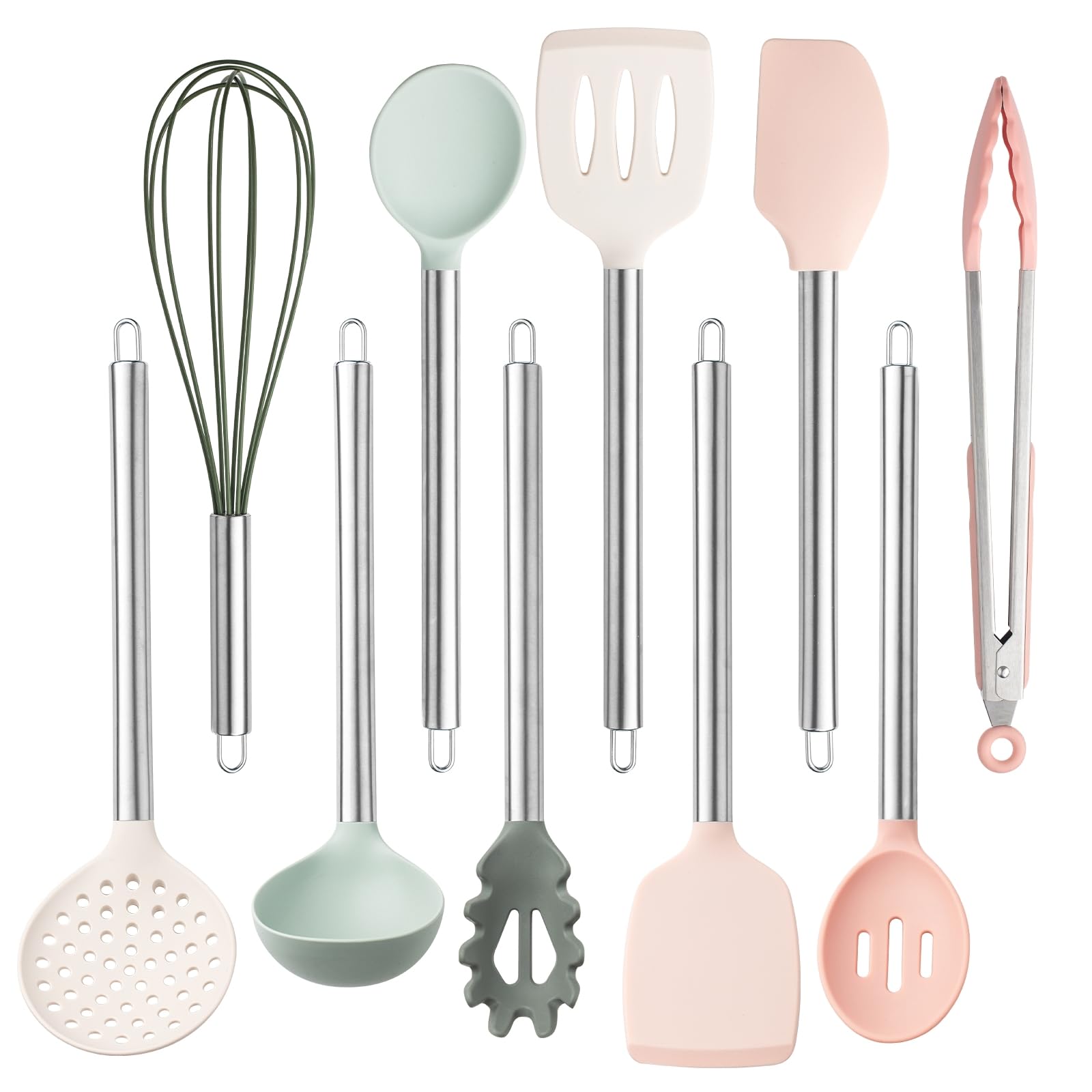 Utensilios De Cocina Cook With Color Silicone Set De Cocina De 10 Piezas - Venta Internacional.