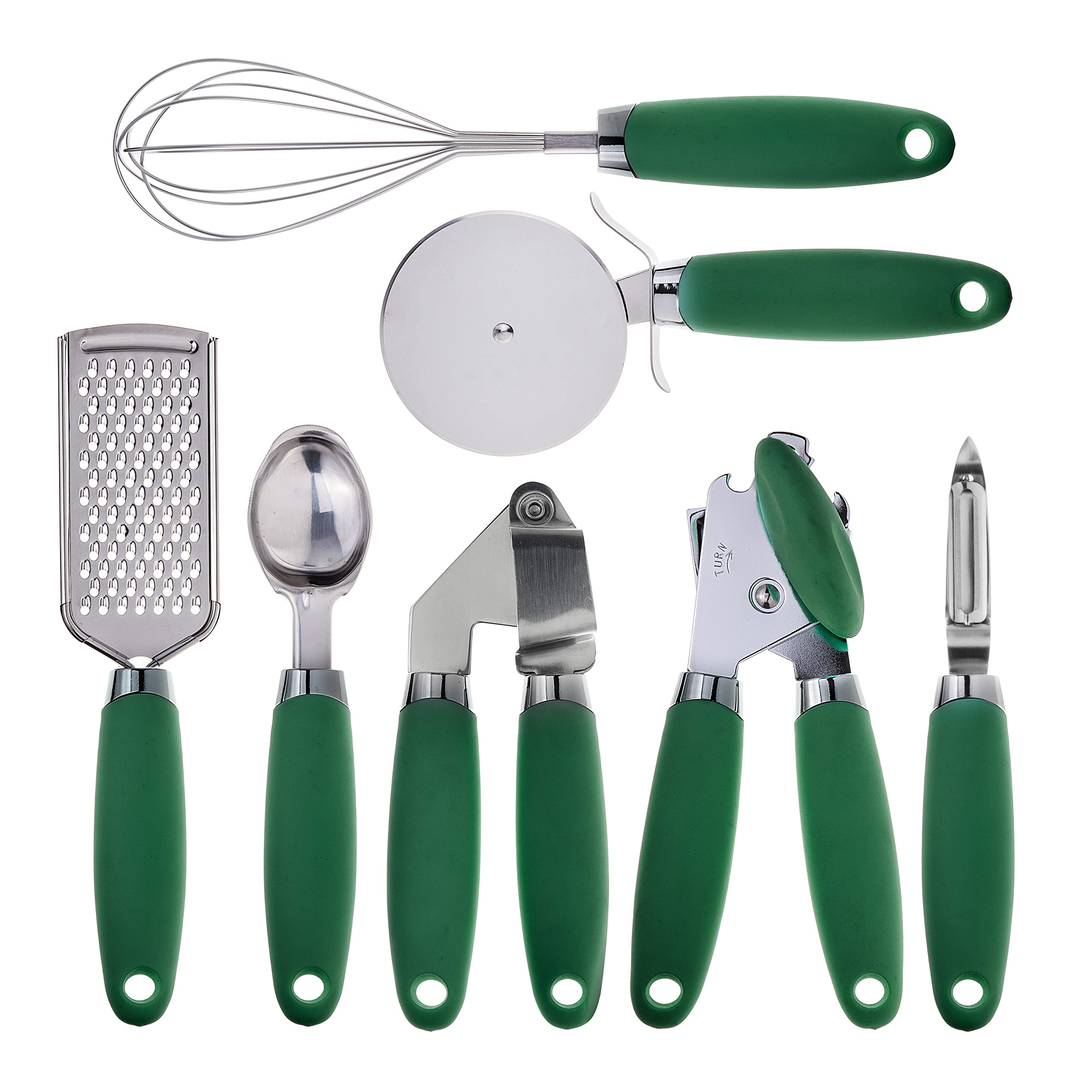 Foto 2 pulgar | Set De Utensilios De Cocina Cook With Color, Acero Inoxidable, 7 Unidades - Venta Internacional.