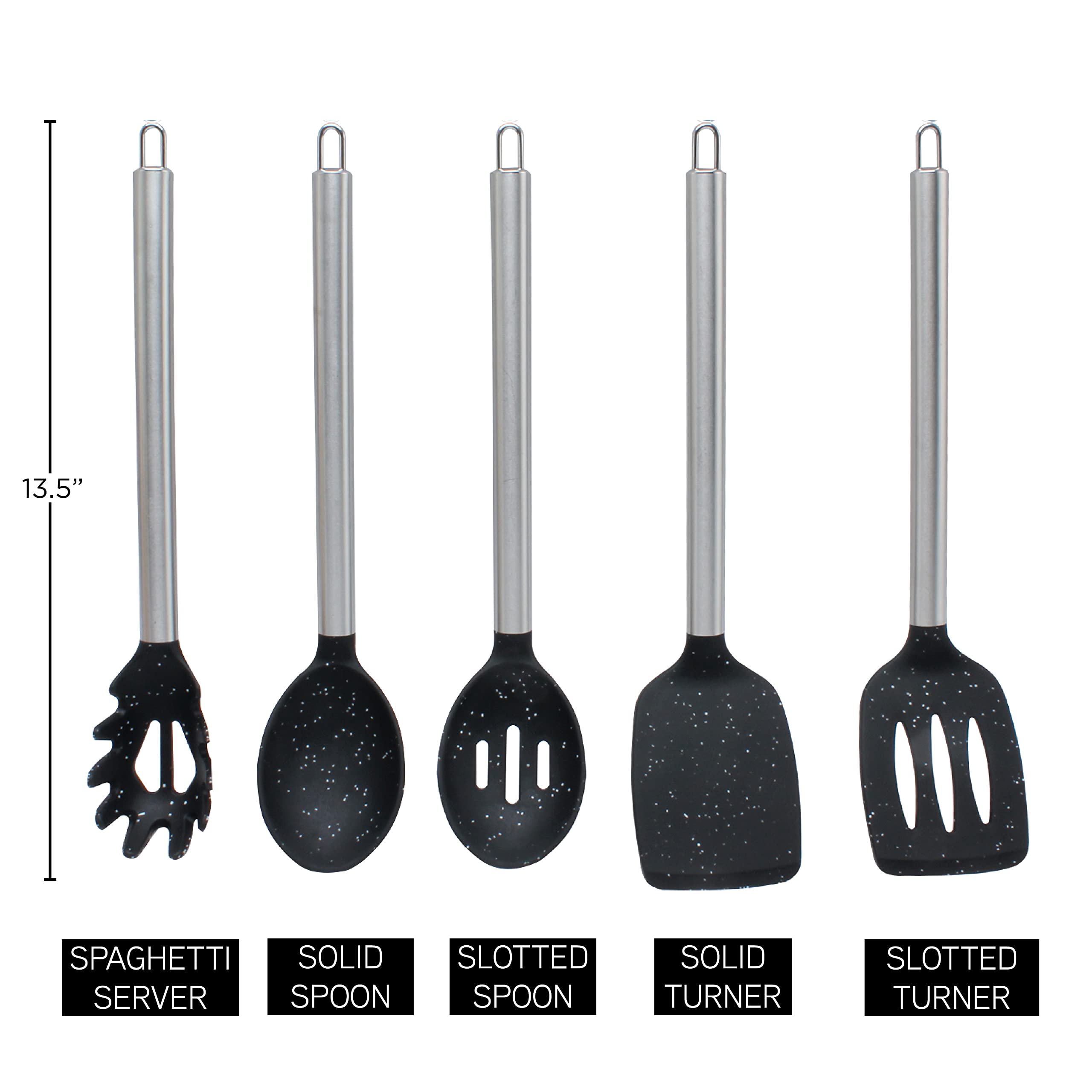 Foto 6 pulgar | Utensilios De Cocina Cook With Color Silicone Set De Cocina De 5 Piezas - Venta Internacional.