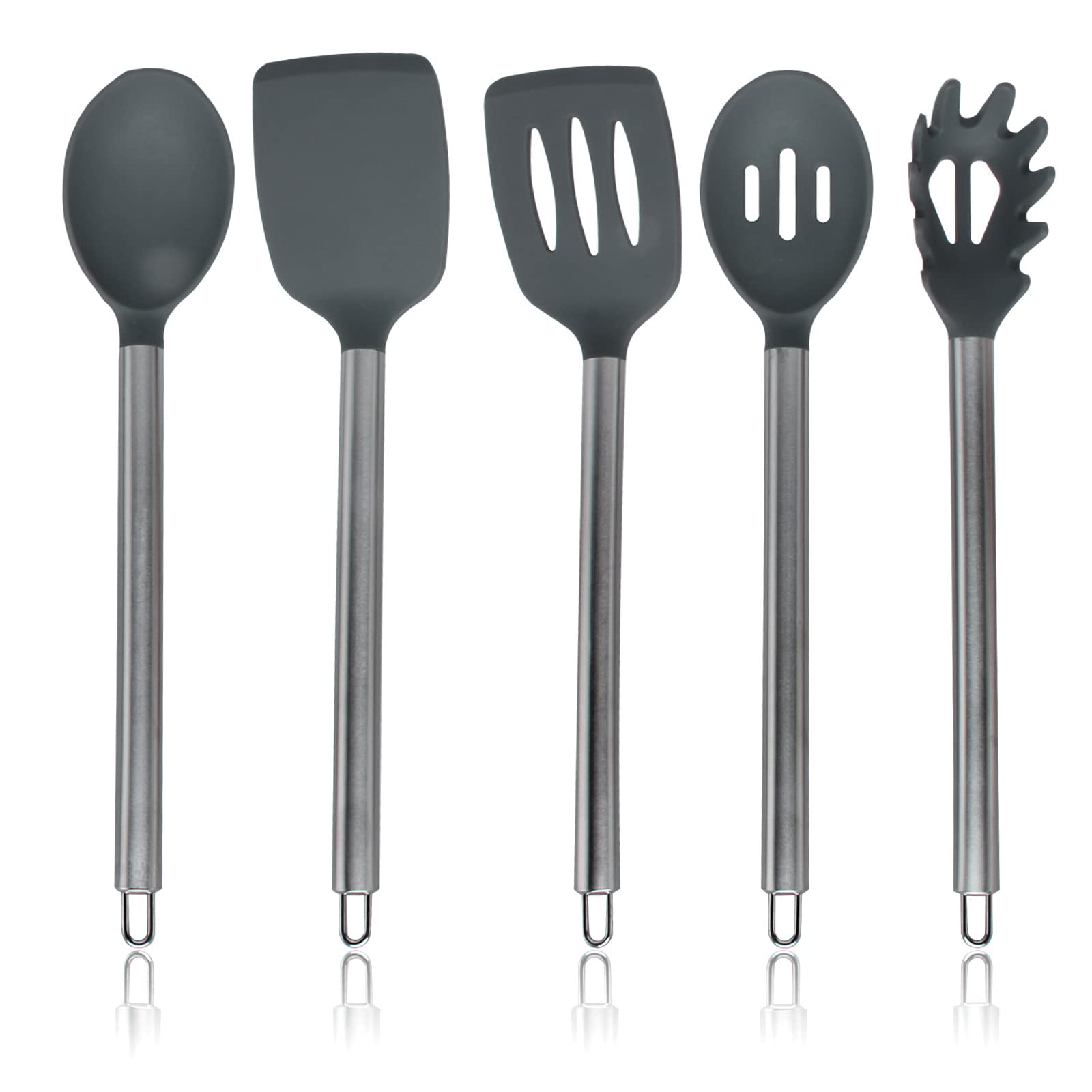 Utensilios De Cocina Cook With Color Silicone Set De Cocina De 5 Piezas - Venta Internacional.