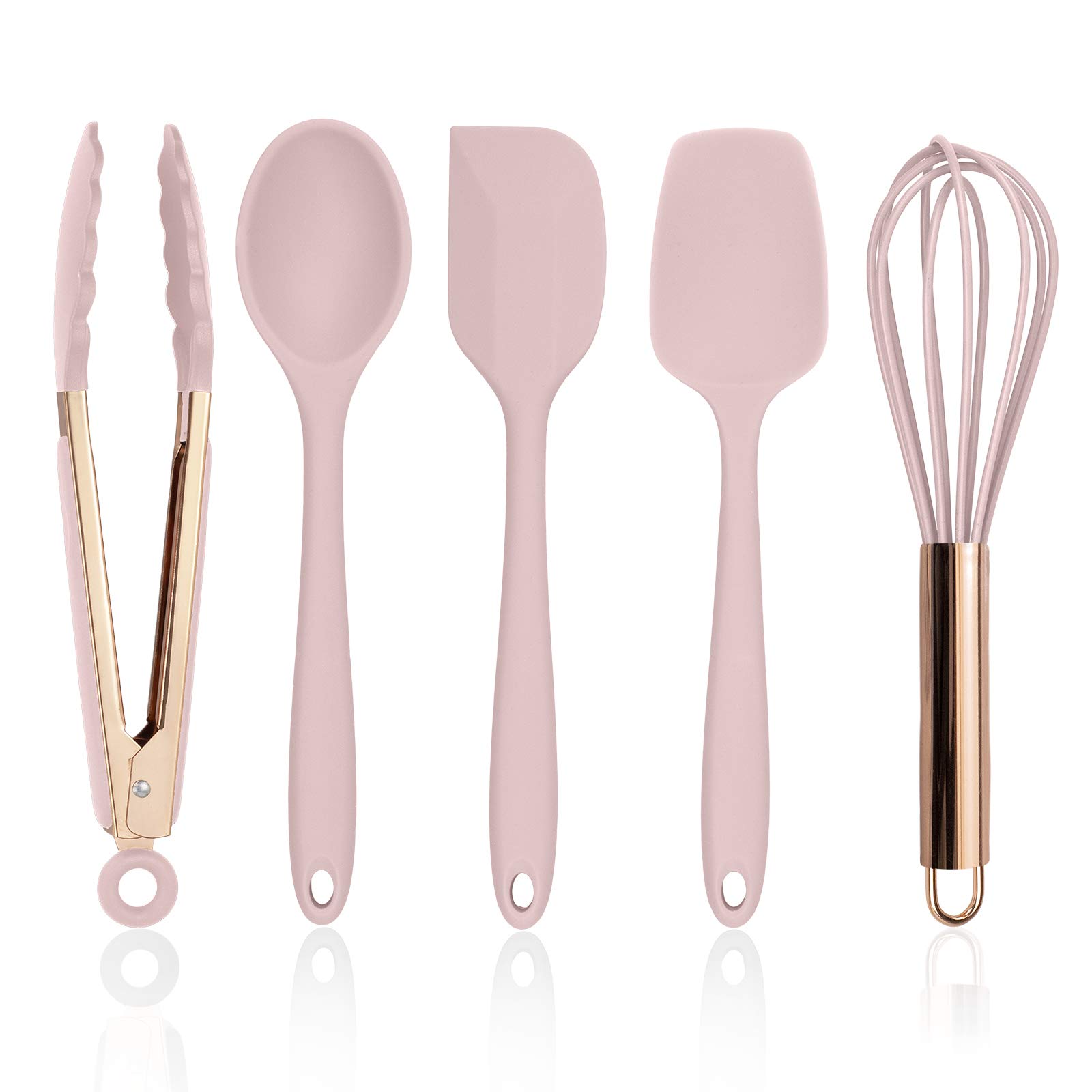 Foto 2 pulgar | Set De Utensilios De Cocina Cook Con Silicona De Color Rosa, 5 Piezas - Venta Internacional.