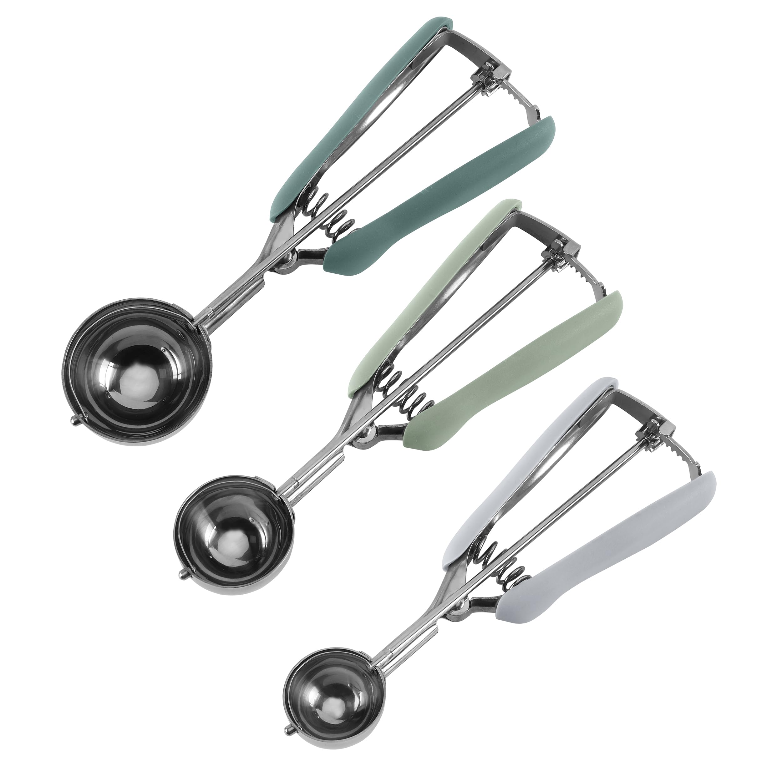 Juego De Cucharas Para Galletas Social Chef De Acero Inoxidable, 3 Piezas - Venta Internacional.