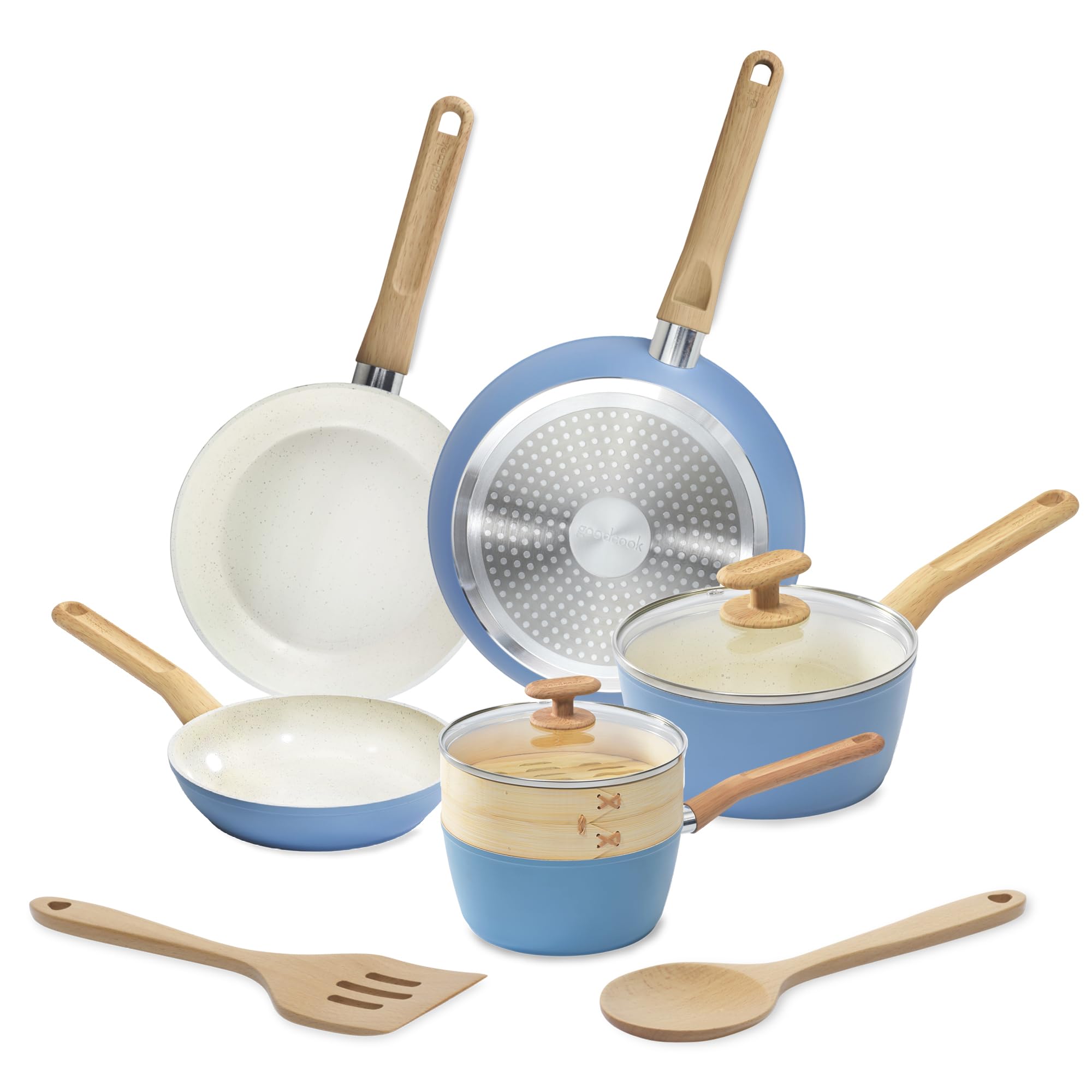 Juego De Utensilios De Cocina Goodcook Healthy Ceramic Titanium, 10 Piezas - Venta Internacional.