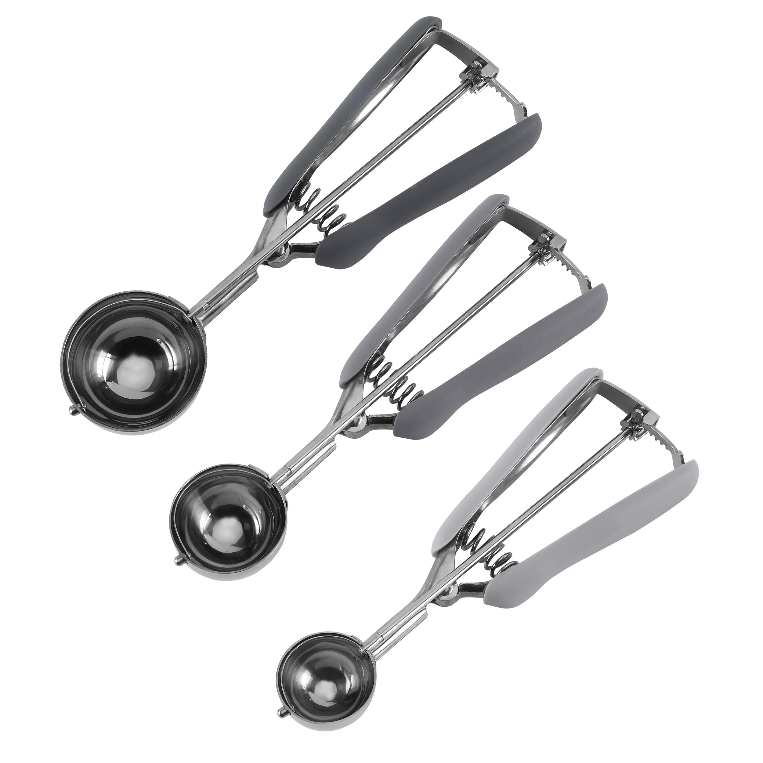 Juego De Cucharas Para Galletas Social Chef De Acero Inoxidable, 3 Piezas - Venta Internacional.