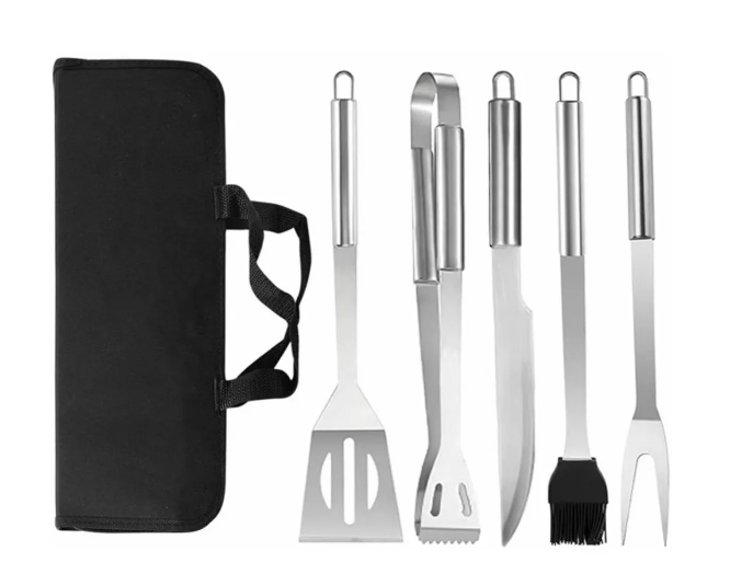 Kit Set Estuche De Carne Asada  Wünd Barbacoa Pinzas Cuchillos