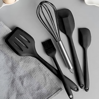 Foto 7 | Espatulas De Cocina Kit Ecomlab Utensilios De Silicona (negro)