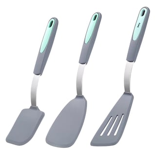 Foto 1 | 3 Espátulas de Cocina Resistentes al Calor para Utensilios Gris Claro