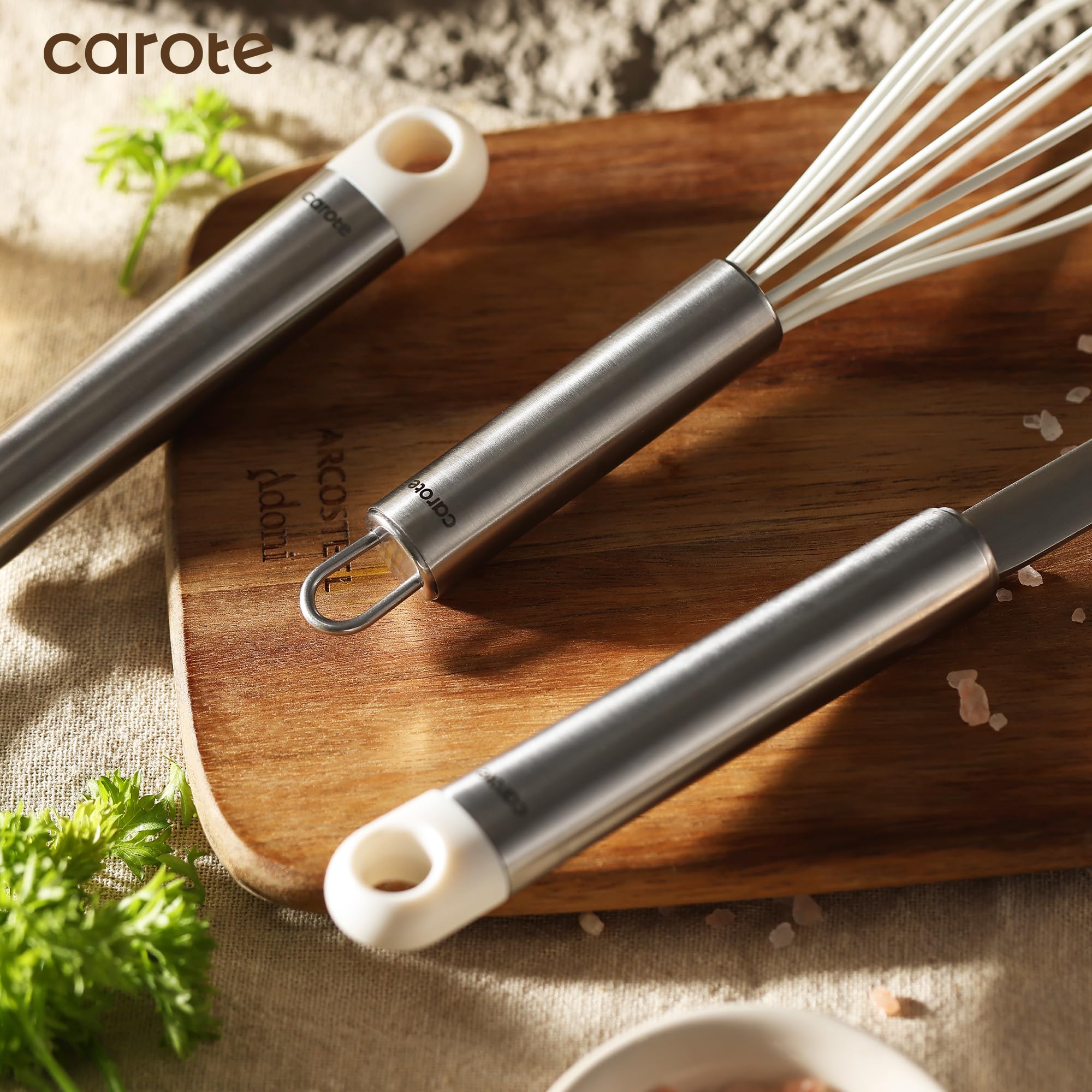 Foto 7 | Juego de Utensilios de Cocina Carote 7 Piezas de Acero Inoxidable con Silicona - Venta Internacional