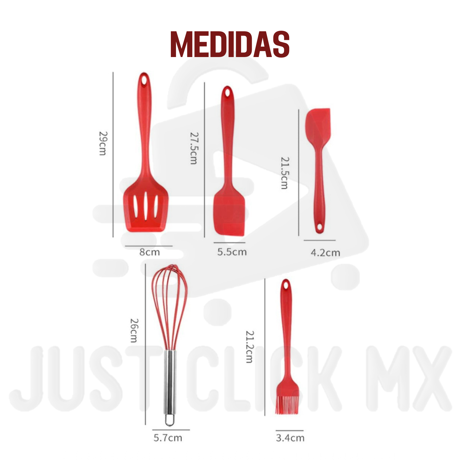 Foto 9 pulgar | Set Utensilios De Cocina 5 En 1 Antiadherente Silicona Negro