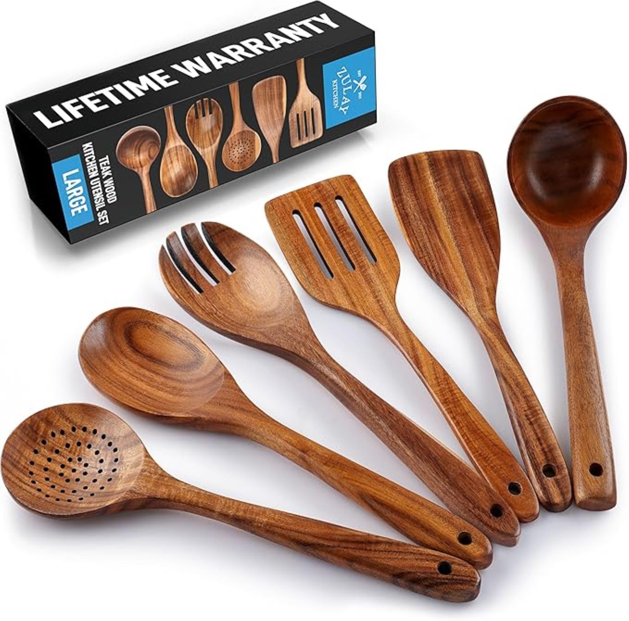 Foto 2 pulgar | Juego de Cucharas de Madera Zulay Kitchen 6 Piezas - Venta Internacional