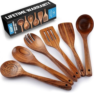 Foto 1 | Juego de Cucharas de Madera Zulay Kitchen 6 Piezas - Venta Internacional