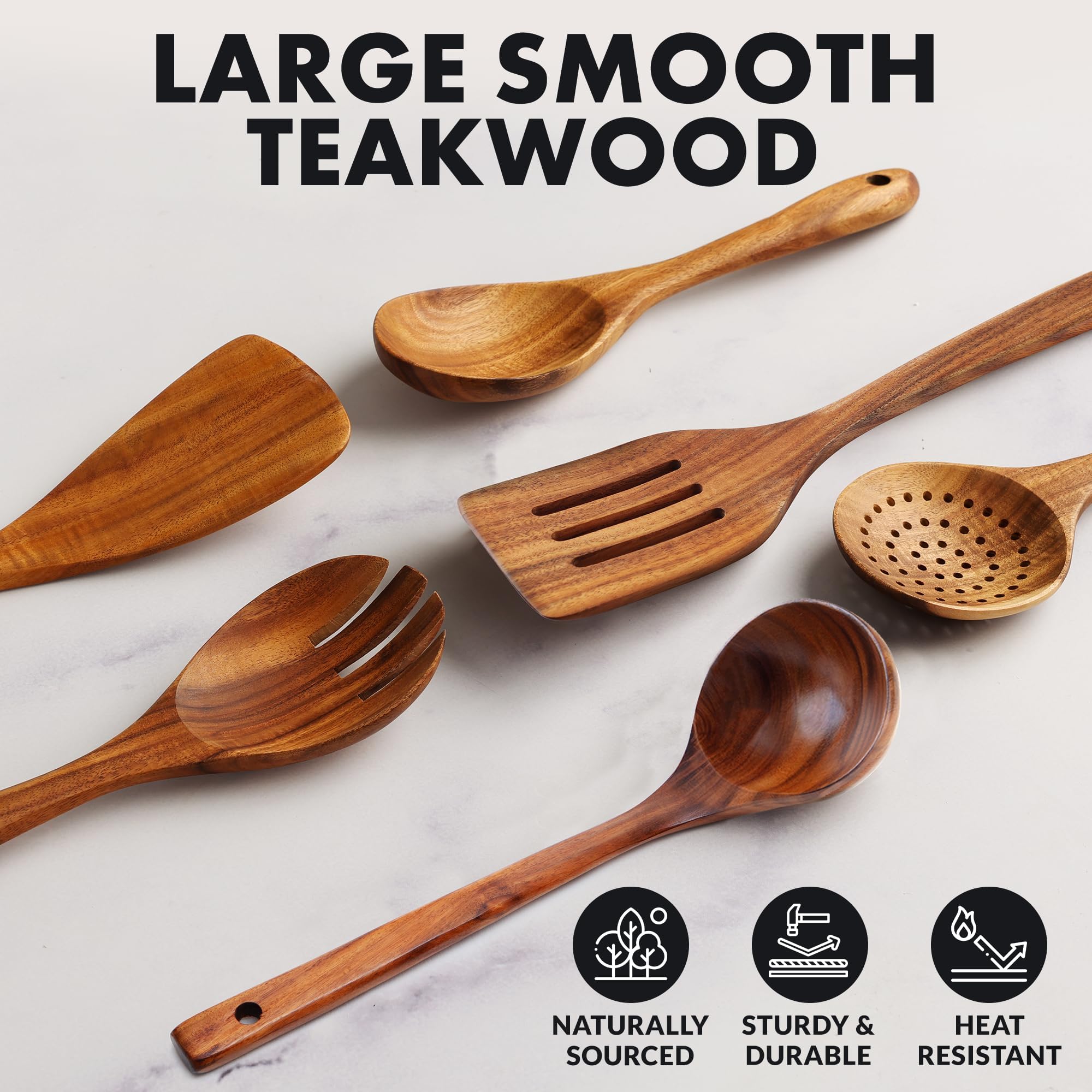 Foto 4 pulgar | Juego de Cucharas de Madera Zulay Kitchen 6 Piezas - Venta Internacional