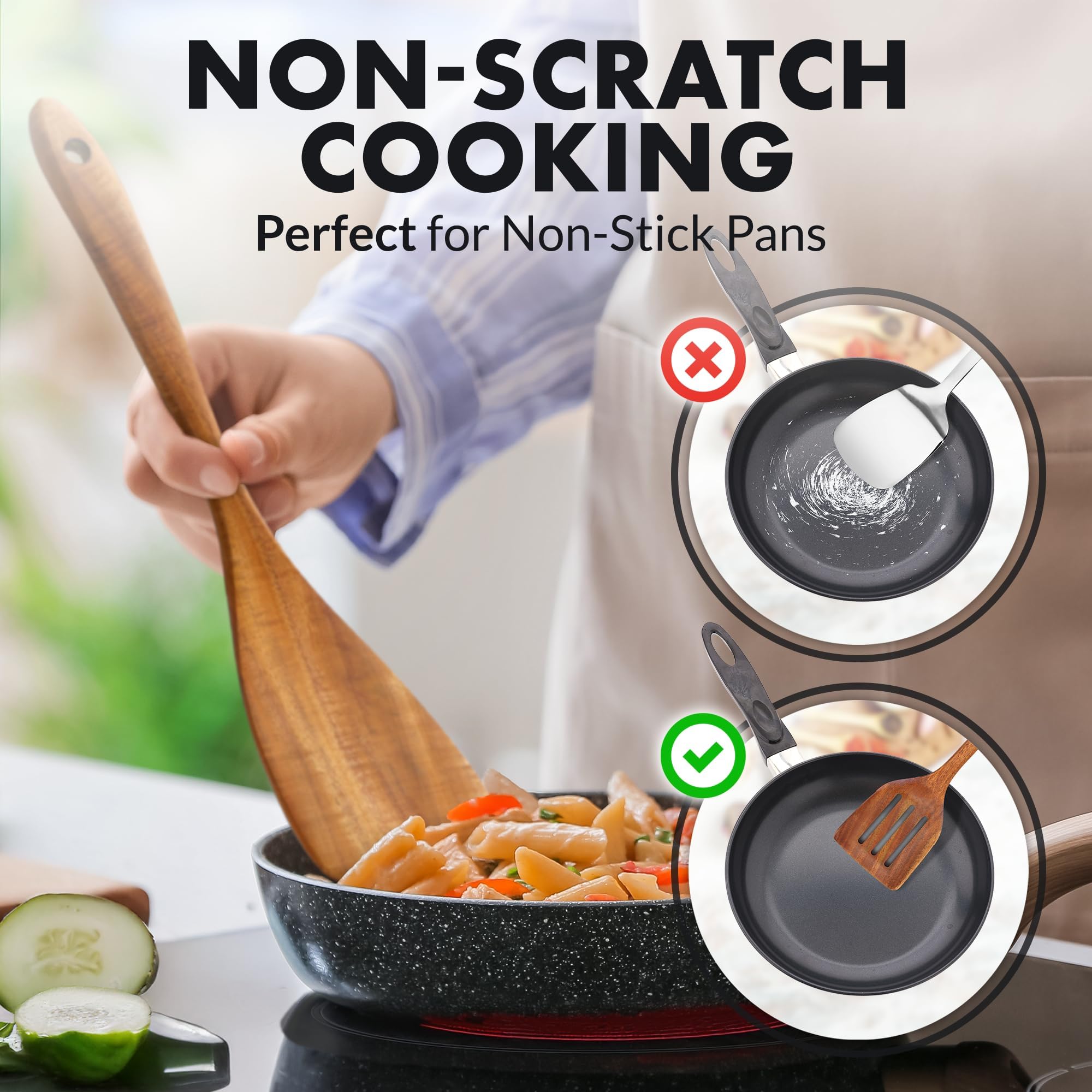 Foto 6 | Juego de Cucharas de Madera Zulay Kitchen 6 Piezas - Venta Internacional