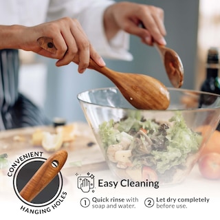 Foto 7 | Juego de Cucharas de Madera Zulay Kitchen 6 Piezas - Venta Internacional