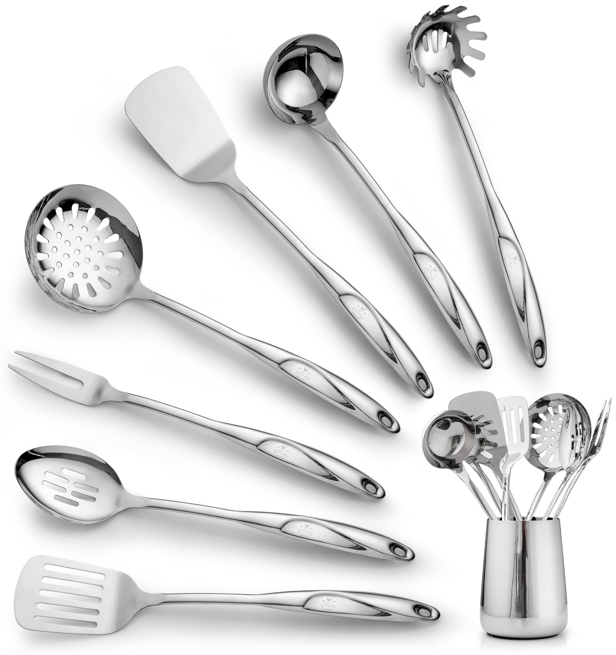 Juego de Utensilios de Cocina Zulay Kitchen de Acero Inoxidable 8 Piezas - Venta Internacional