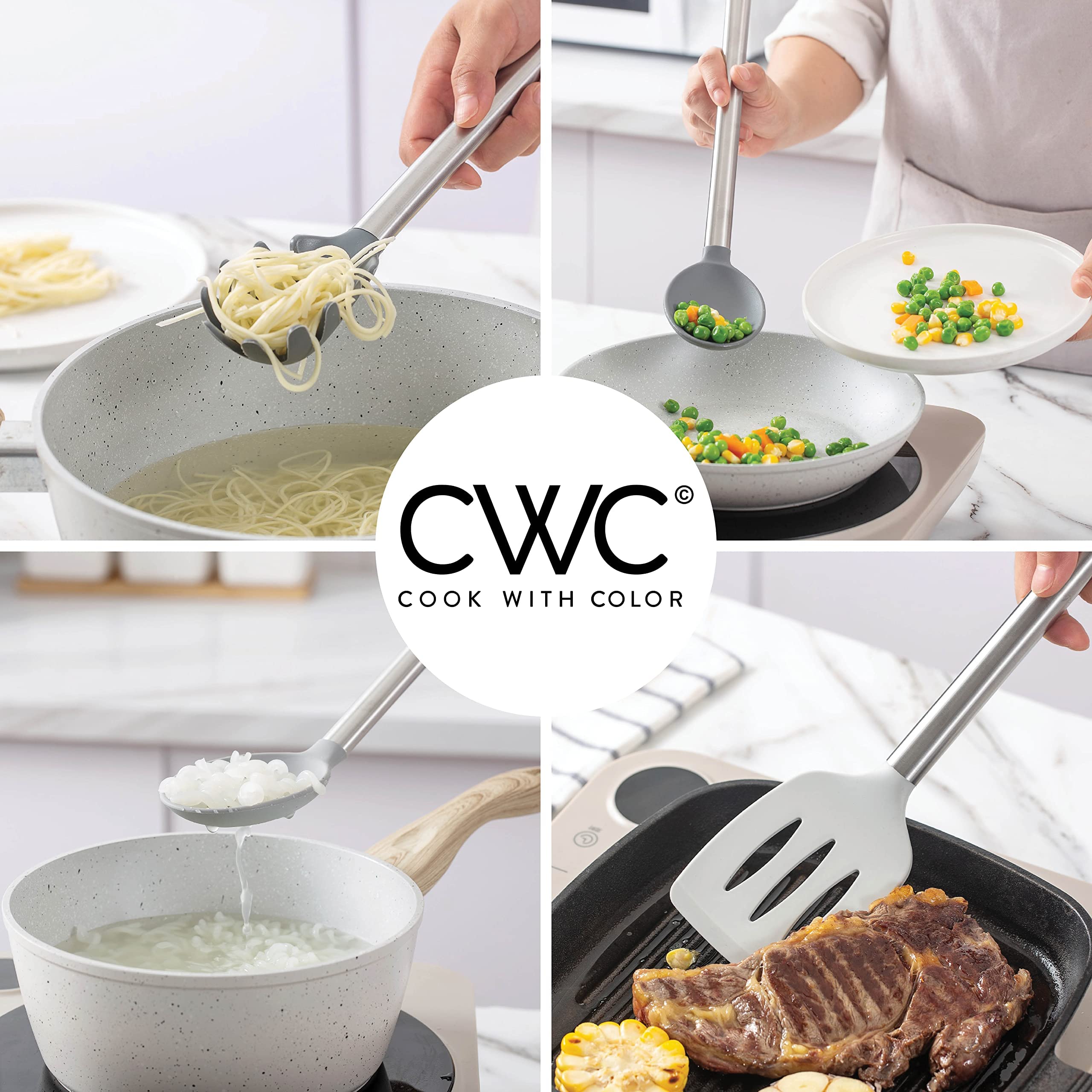Foto 5 | Utensilios de Cocina Cook With Color 5 Piezas - Venta Internacional