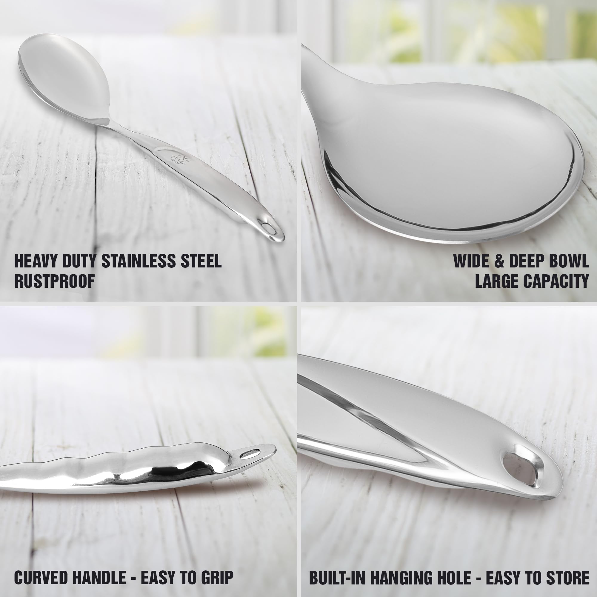 Foto 5 pulgar | Cuchara para Servir Zulay Kitchen de Acero Inoxidable 29,21 Cm - Venta Internacional