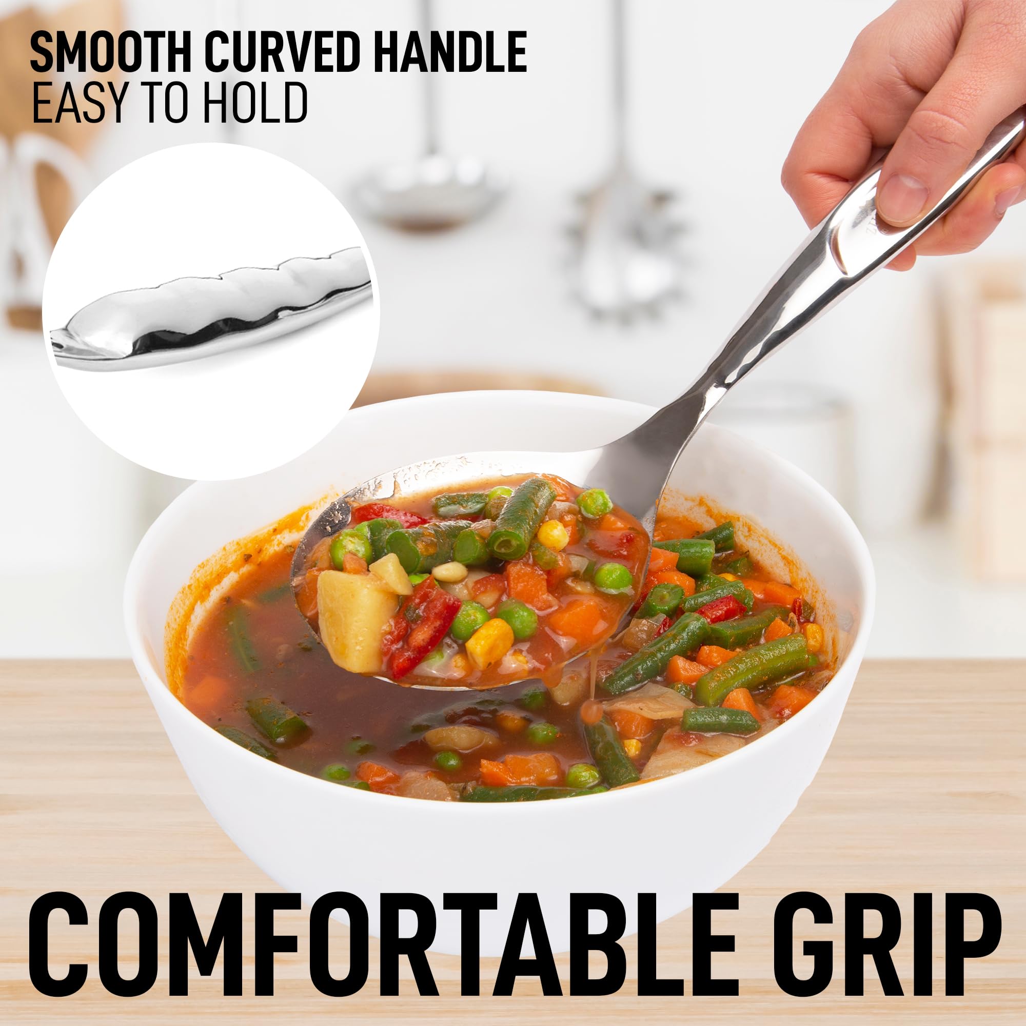 Foto 6 pulgar | Cuchara para Servir Zulay Kitchen de Acero Inoxidable 29,21 Cm - Venta Internacional