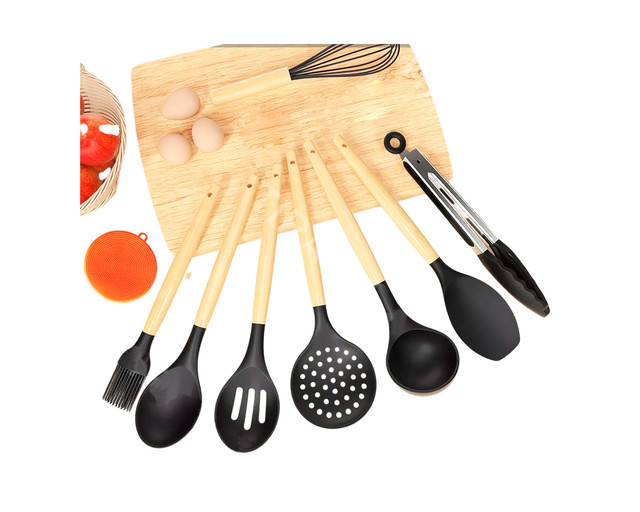 Foto 3 pulgar | Set 19 Utensilios de Cocina Negro