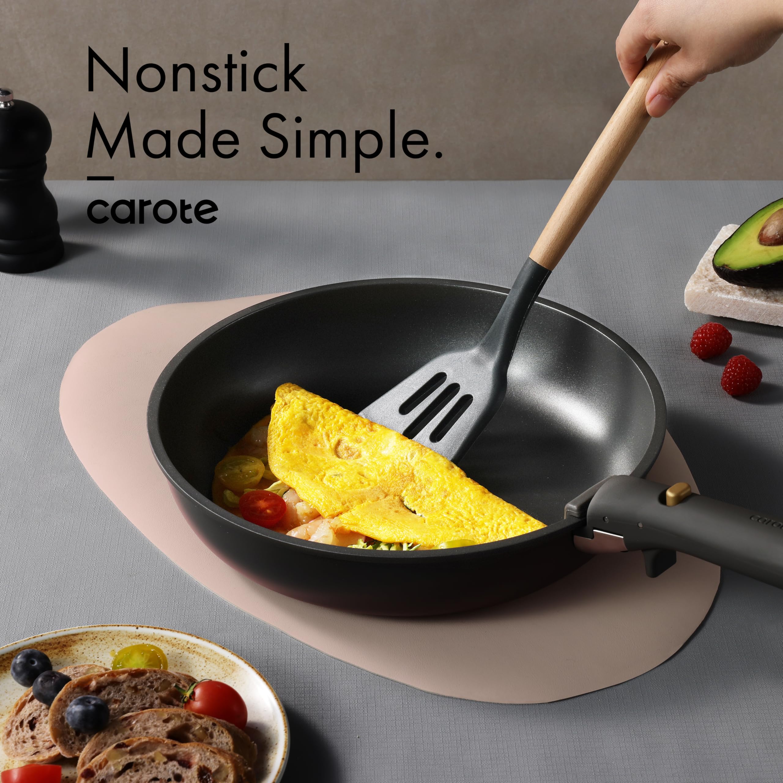 Foto 4 pulgar | Juego De Utensilios De Cocina Carote, 19 Piezas, Antiadherentes Con Mango Desmontable - Venta Internacional.