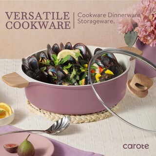 Foto 5 | Juego De Utensilios De Cocina Carote De Cerámica Antiadherente Para Inducción, 12 Unidades, Color Morado - Vent