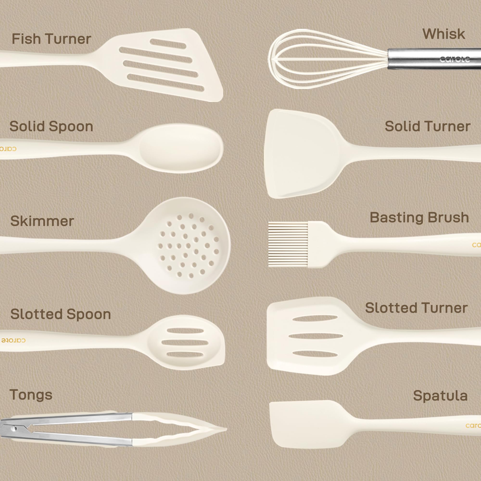 Foto 3 pulgar | Juego De Utensilios De Cocina Carote De Silicona Resistente Al Calor, 10 Piezas - Venta Internacional.