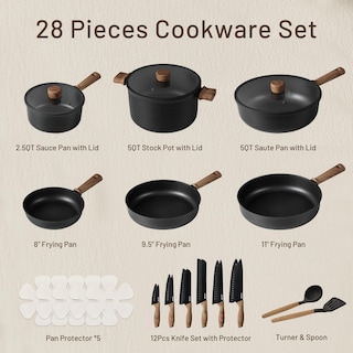 Foto 2 | Juego De Utensilios De Cocina Carote Antiadherentes De 28 Piezas Con Juego De Cuchillos - Venta Internacional.
