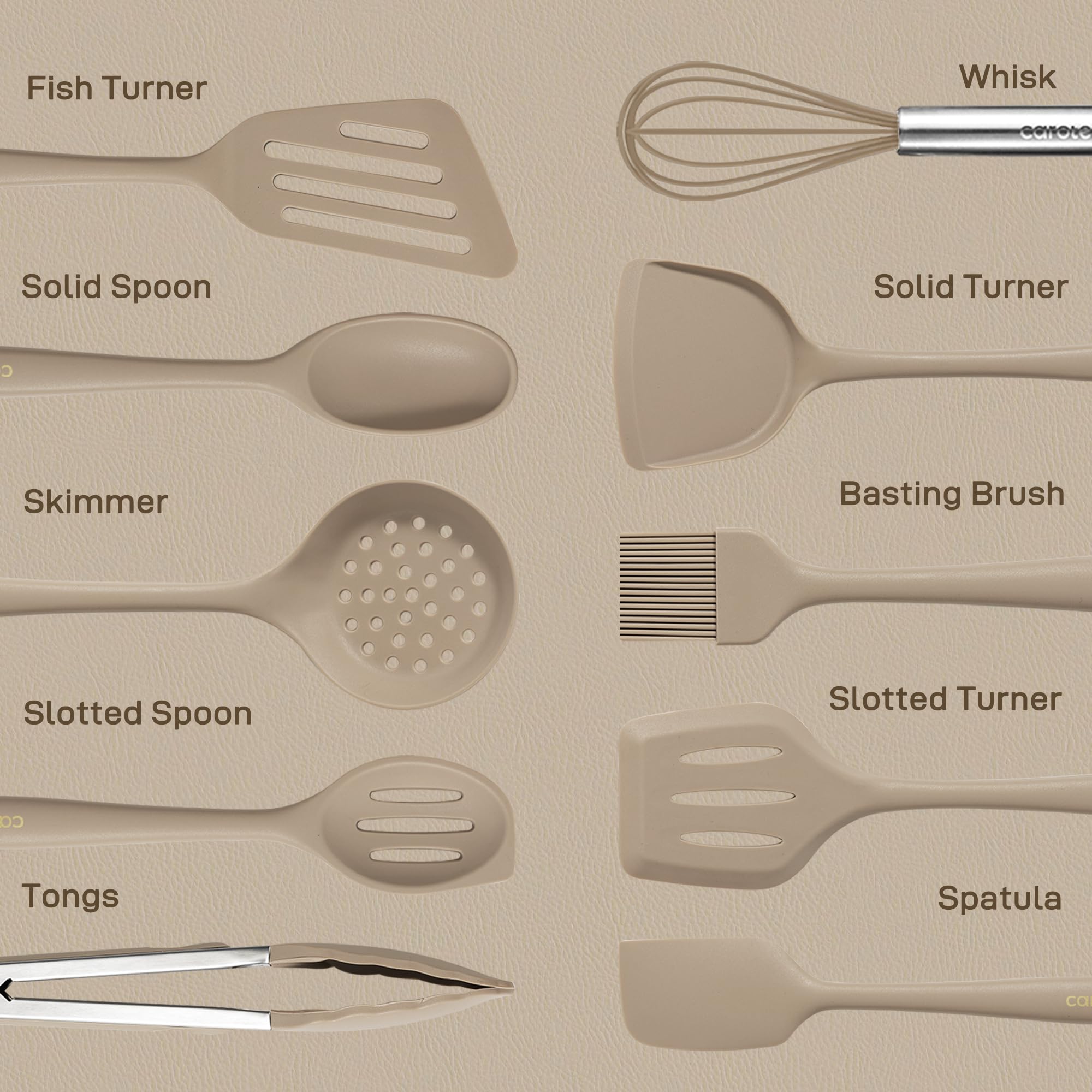 Foto 2 | Juego De Utensilios De Cocina Carote De Silicona Resistente Al Calor, 10 Piezas - Venta Internacional.