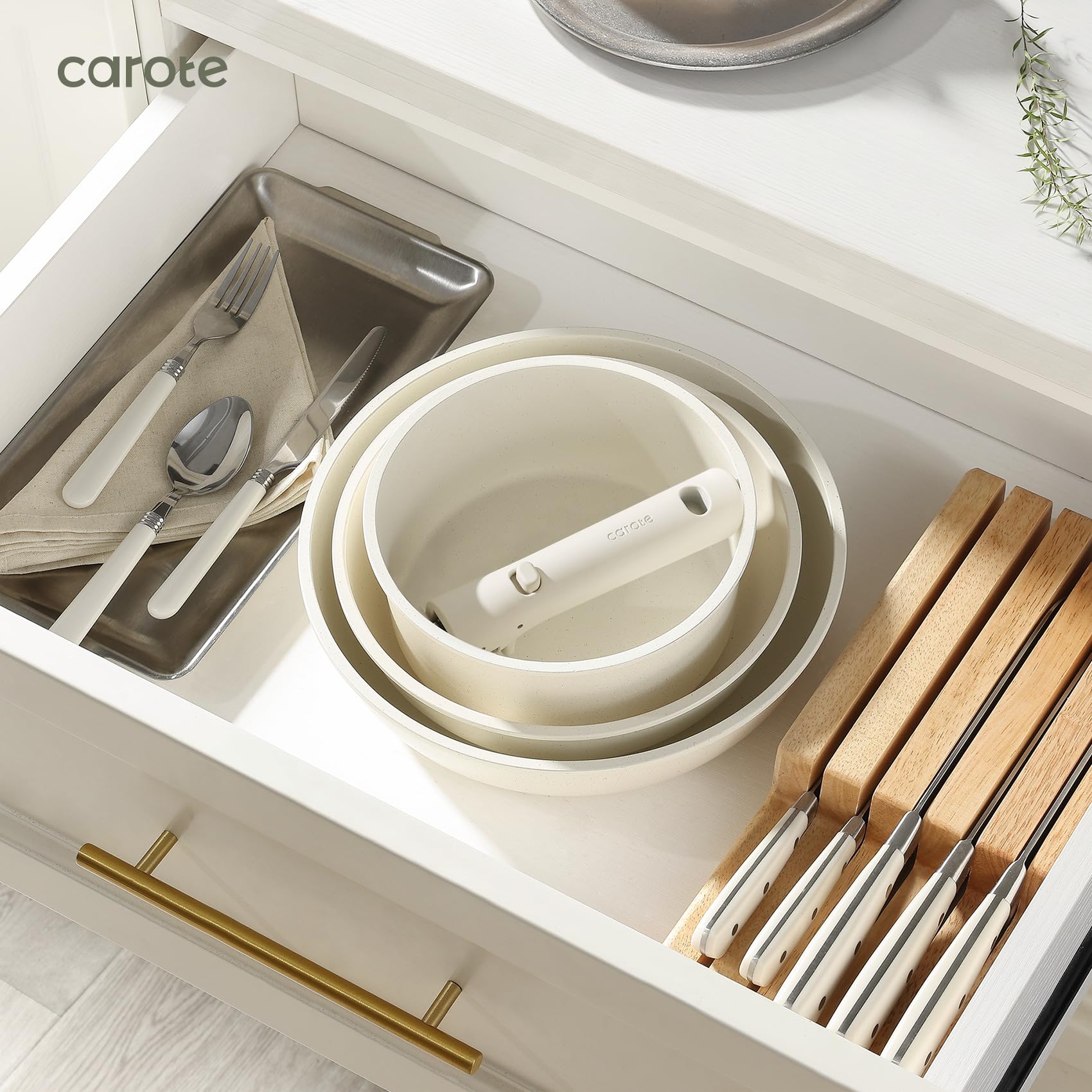 Foto 4 pulgar | Juego De Utensilios De Cocina Carote, 33 Piezas, Antiadherentes Con Mango Extraíble - Venta Internacional.
