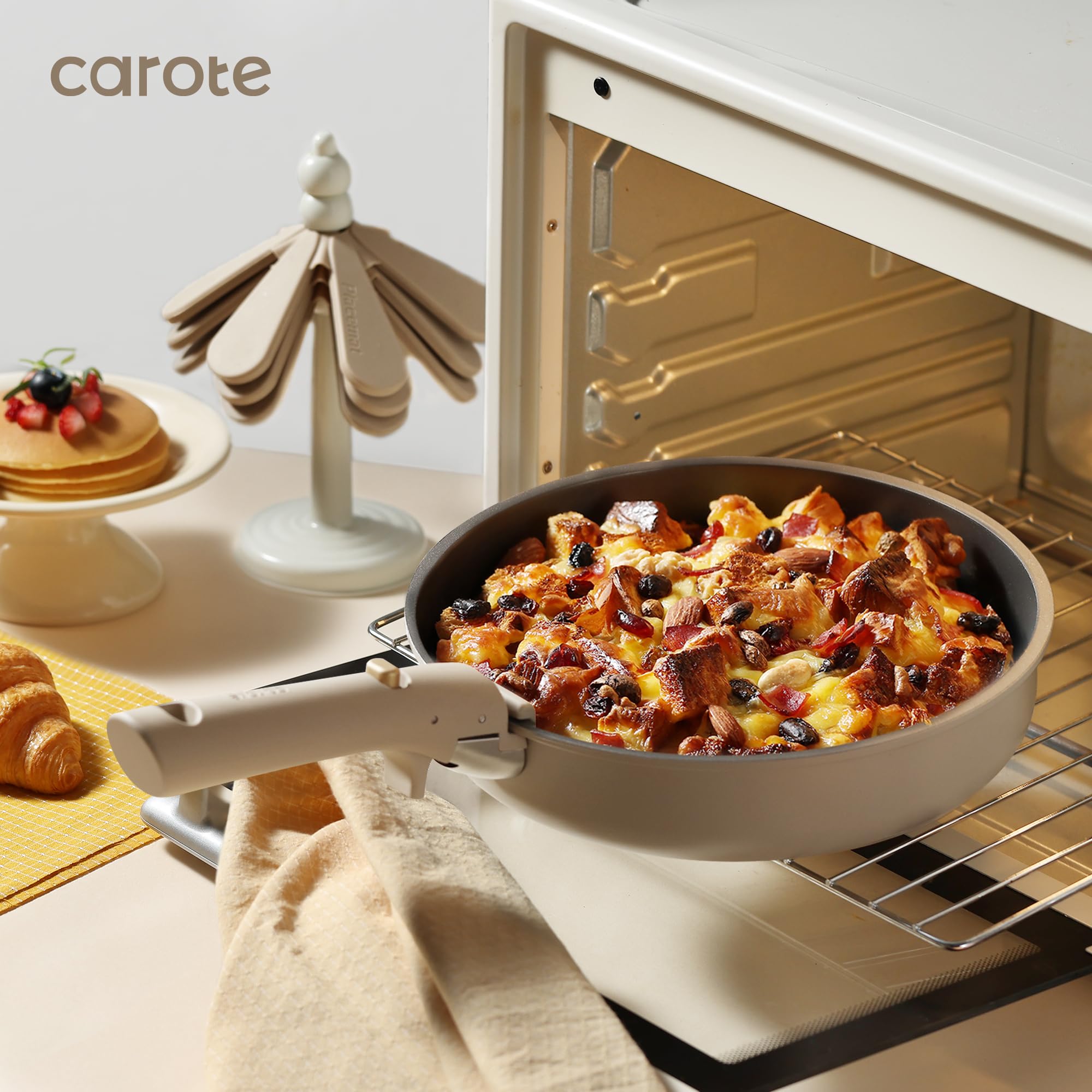 Foto 4 | Juego De Utensilios De Cocina Carote, 24 Piezas, Antiadherentes, De Inducción, Color Marrón - Venta Internacional.
