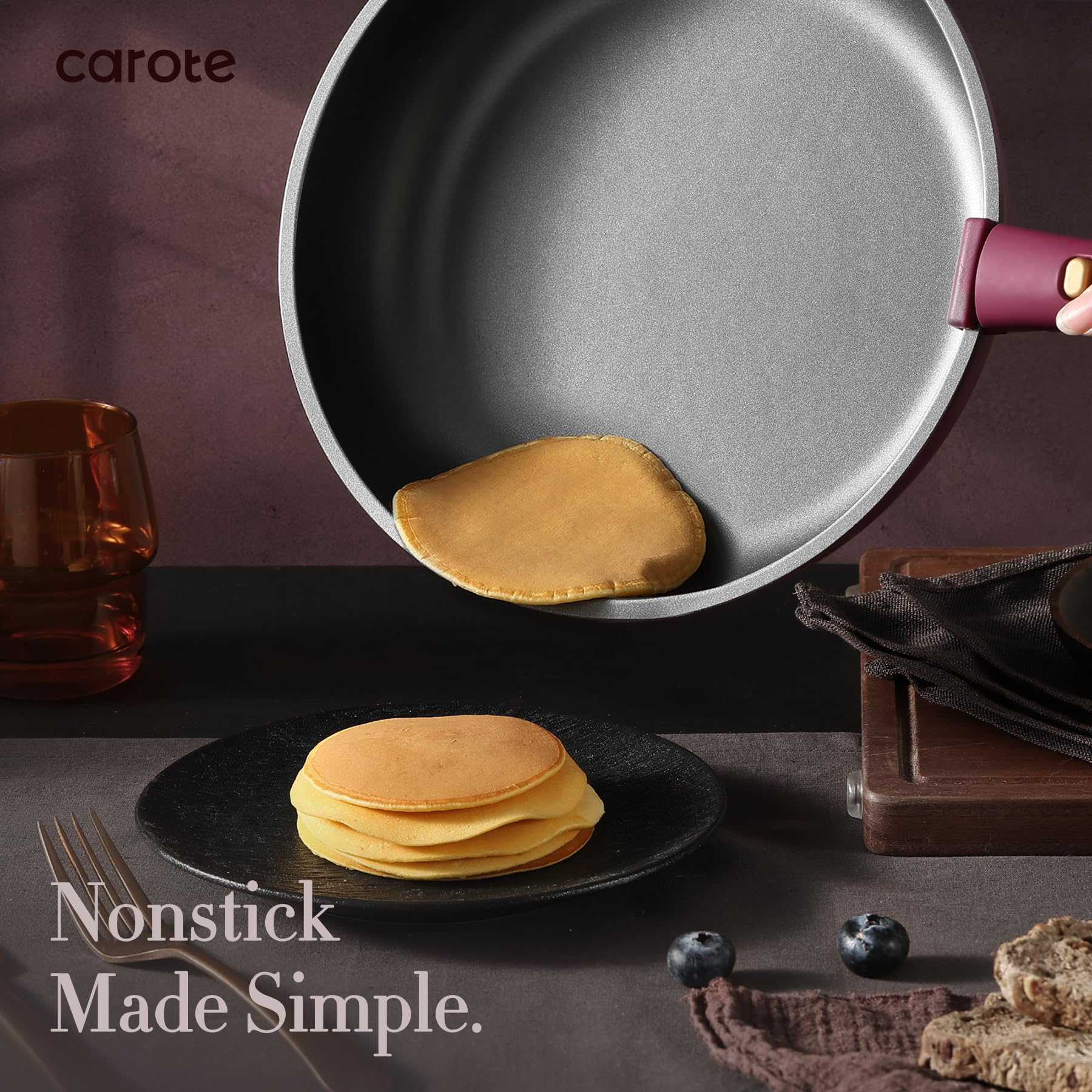 Foto 4 pulgar | Juego De Utensilios De Cocina Carote, 19 Piezas, Antiadherentes Con Mango Desmontable - Venta Internacional.