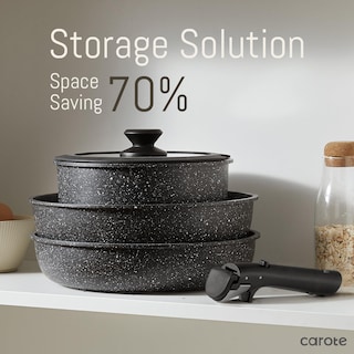 Foto 3 | Empuñadura Extraíble para Utensilios de Cocina Carote Universal Black - Venta Internacional