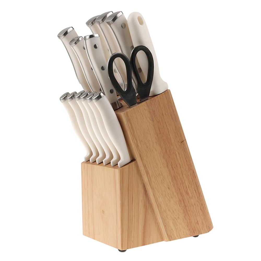 Foto 1 | Set De Cuchillos Blancos De Acero Inoxidable Vasconia 15 Pzas