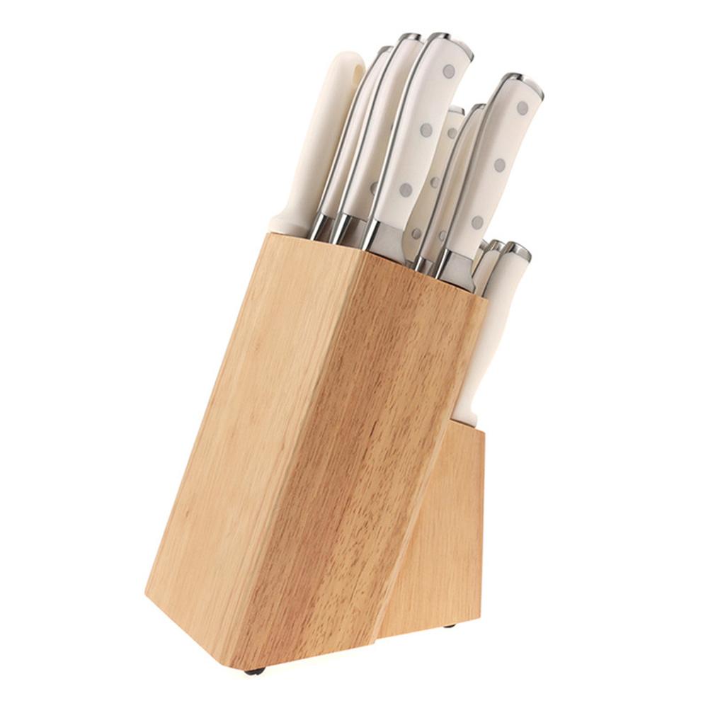 Foto 5 | Set De Cuchillos Blancos De Acero Inoxidable Vasconia 15 Pzas