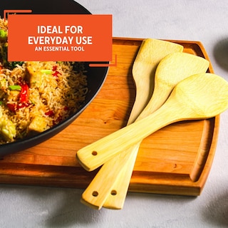 Foto 6 | Juego De Cucharas Para Utensilios De Cocina Imusa Usa, 3 Piezas, Bambú - Venta Internacional.