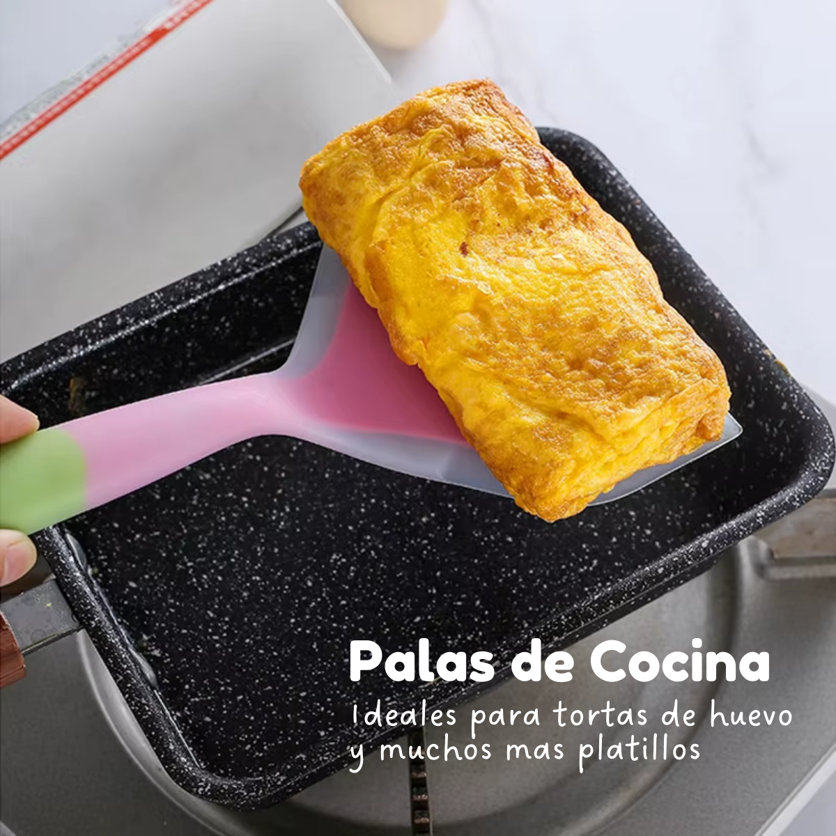 Foto 5 pulgar | Espátula Ancha de Silicón para Cocina 3 Piezas