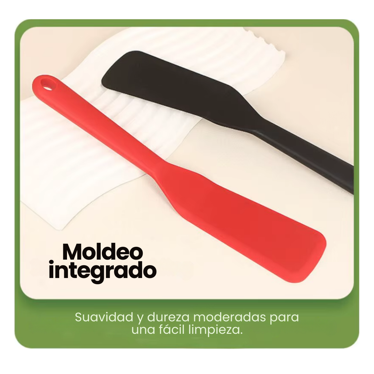 Foto 6 pulgar | 3 Piezas Palas Silicona Antiadherente Cocina Herramientas