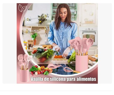 Foto 4 | Utensilios Silicona De Cocina Espatulas Brochas Teker 12 Set Xtellar