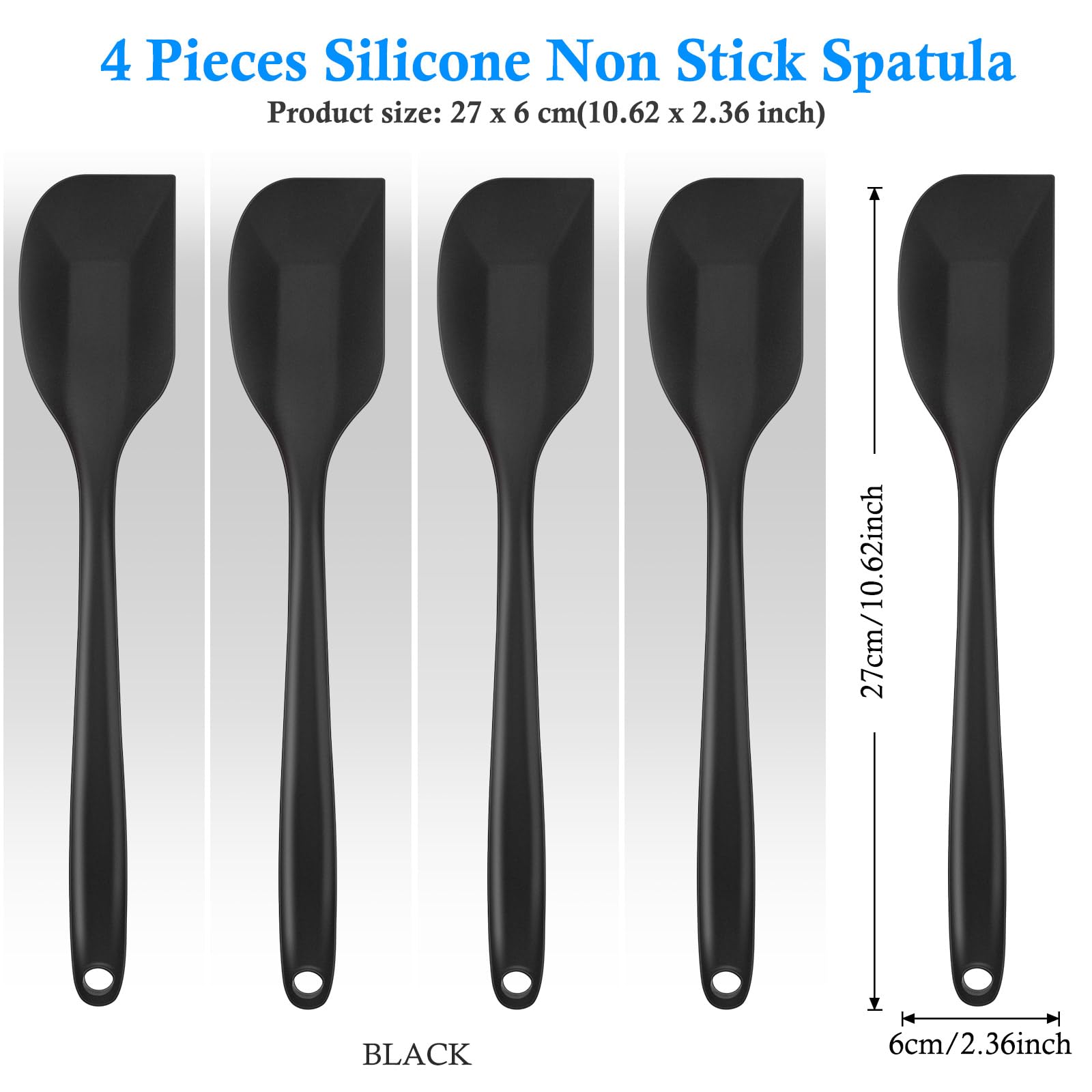 Foto 3 pulgar | Cuchara Mezcladora De Silicona, Espátula Y Raspadores Shappy, Juego De 4 - Venta Internacional.