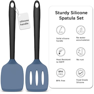 Foto 2 | Juego De Espátulas De Silicona Coukre, Altamente Resistentes Al Calor, Sin Bpa, Paquete De 2 - Venta Internacional.