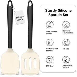 Foto 2 | Juego De Espátulas De Silicona Coukre, Altamente Resistentes Al Calor, Sin Bpa, Paquete De 2 - Venta Internacional.