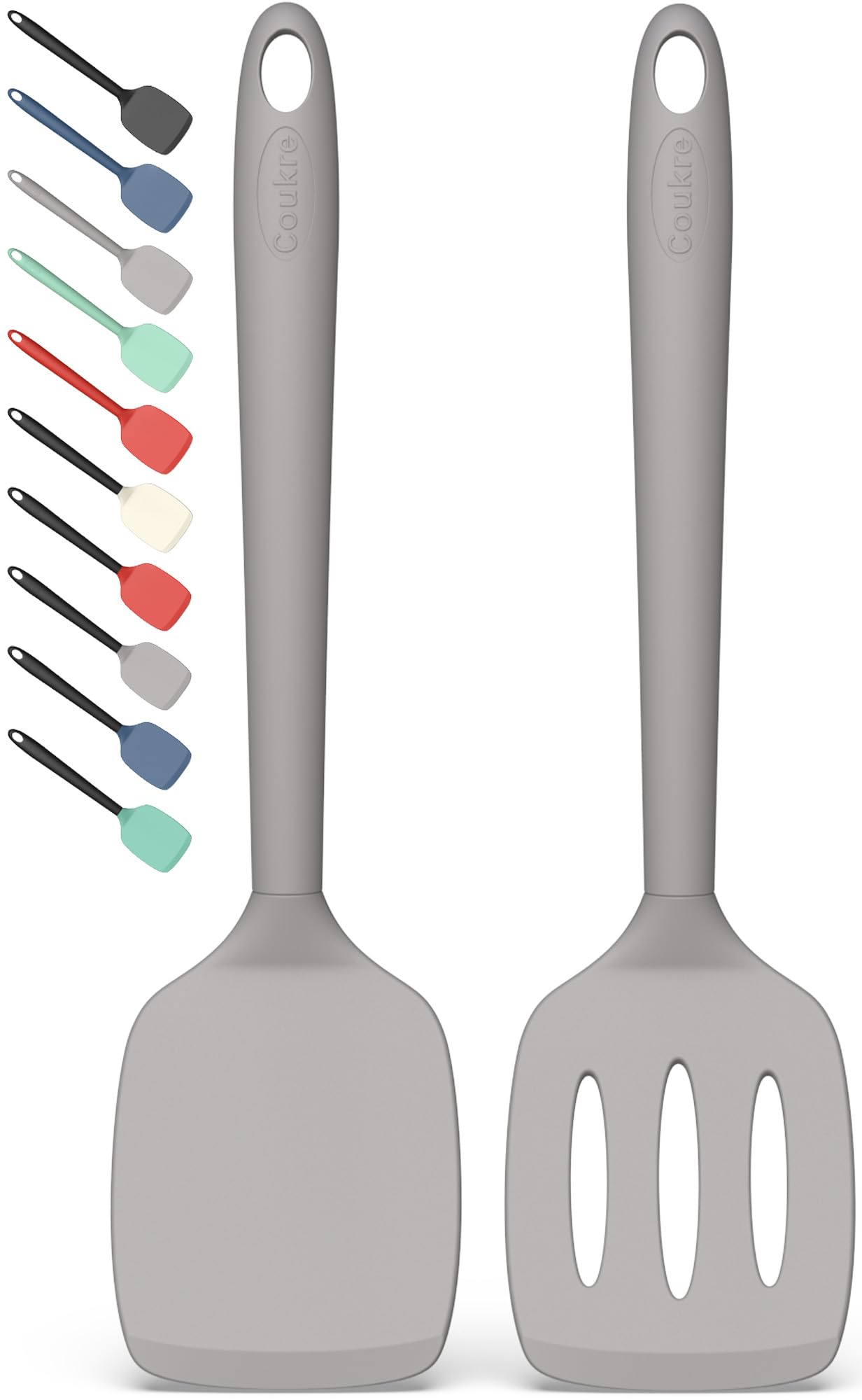 Foto 2 pulgar | Juego De Espátulas De Silicona Coukre, Altamente Resistentes Al Calor, Sin Bpa, Paquete De 2 - Venta Internacional.