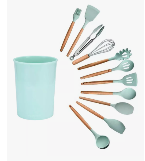Foto 1 | Kit 12 Utensilios Xtellar Cocina Reposteria Durables Uso Profesional Color Agua