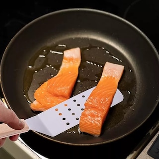 Foto 4 | 5pcs Espatula Volteadora Lab.g Cocina Plancha Acero Inoxidable Plata Marron Medio