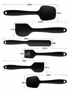 Foto 4 | Set 6 Utensilios Silicona + Termo Güish Gratis