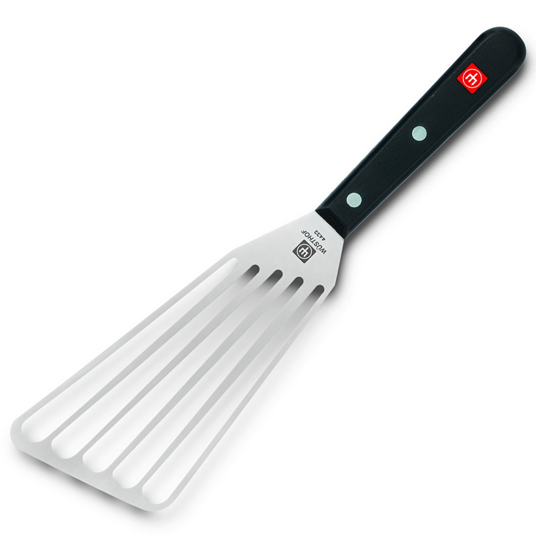 Espátula Wüsthof Gourmet 6.5 Offset Ranurada Plateada/negra - Venta Internacional.