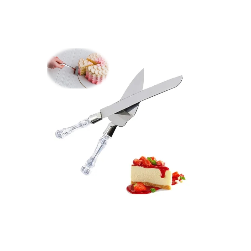 Foto 2 pulgar | Set De Cuchillos Y Espátulas Para Tartas, Bodas Y Repostería - Venta Internacional.
