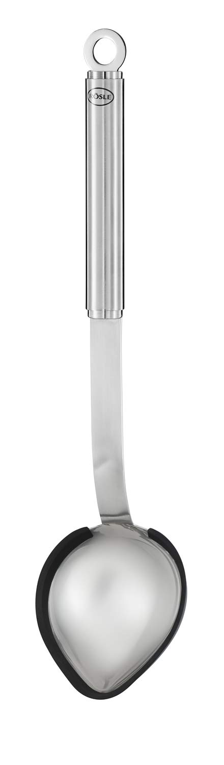 Foto 4 pulgar | Cuchara Para Servir Rösle, Acero Inoxidable 18/10, Color Plateado Y Negro, 33,5 Cm - Venta Internacional.